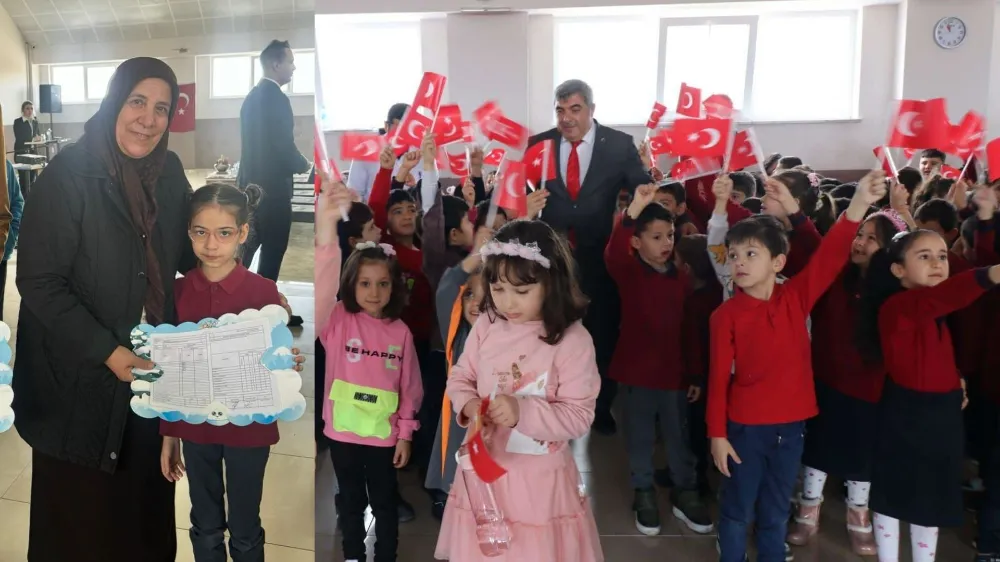 Şehit Kerim Üye İlkokulu'nda Karne Heyecanı